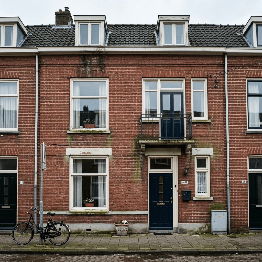 Rijwoning Rotterdam gevelreiniging - voor gevelreiniging Rotterdam