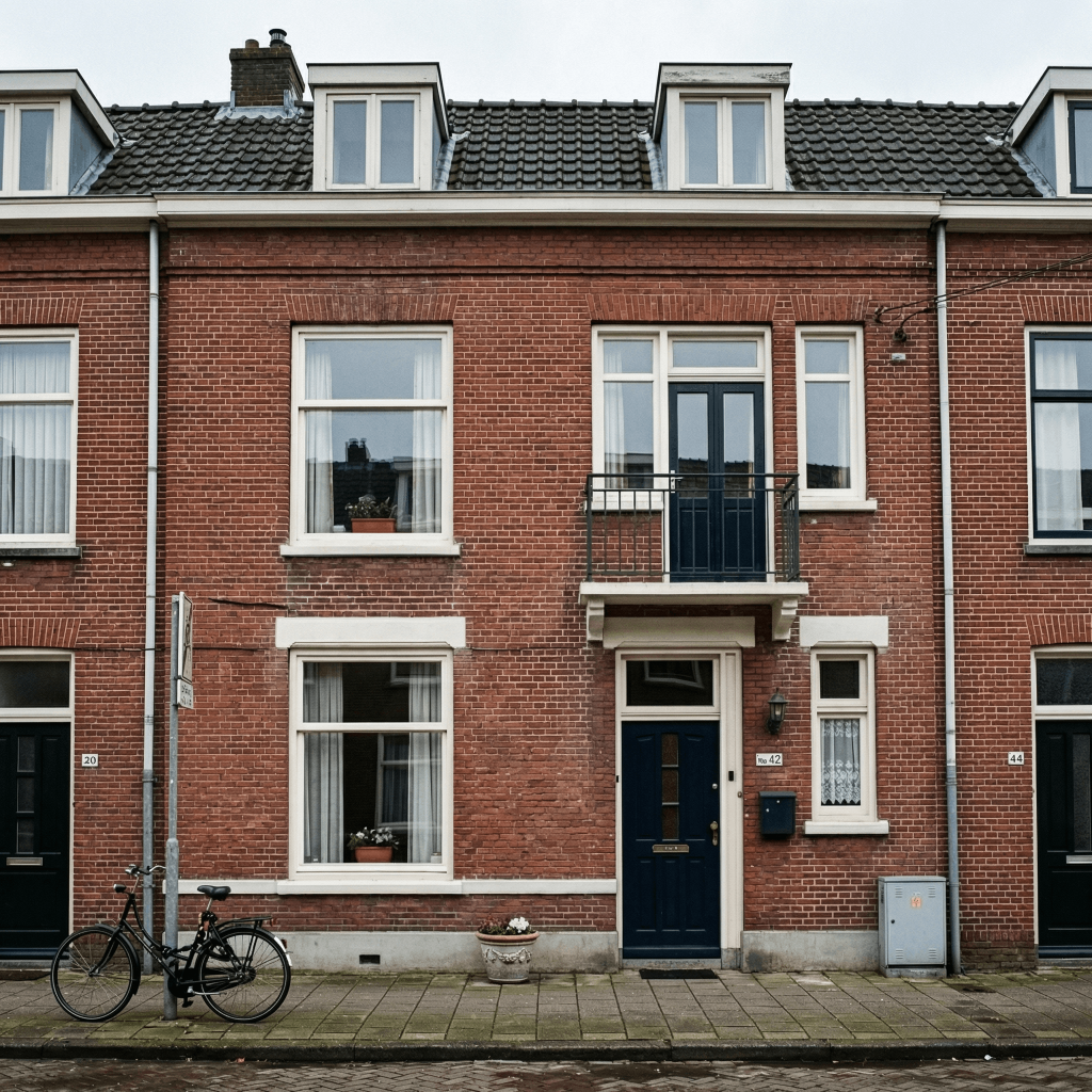 Rijwoning Rotterdam gevelreiniging - na gevelreiniging Rotterdam
