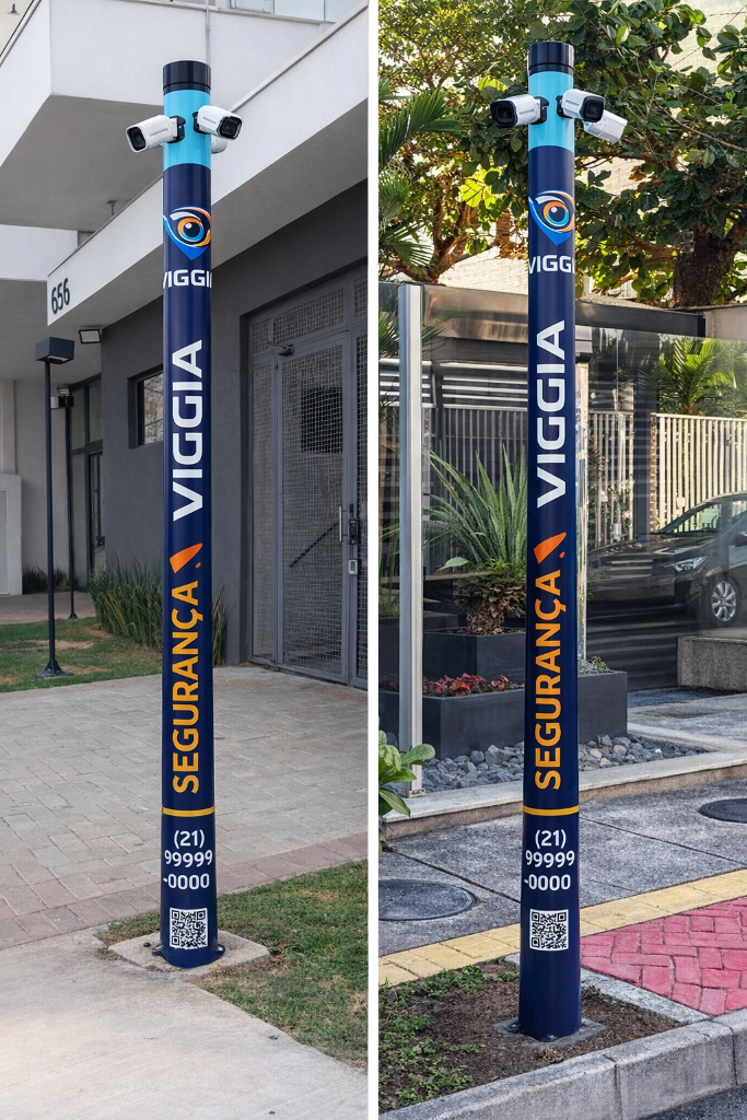 Totem Viggia com 4 Câmeras