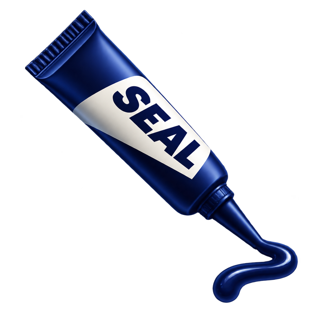 Sealant tube dispensing sealant