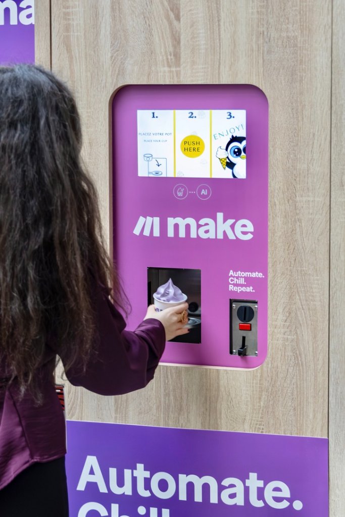 Machine à glaces RIMOO lors de l'activation L'Oréal
