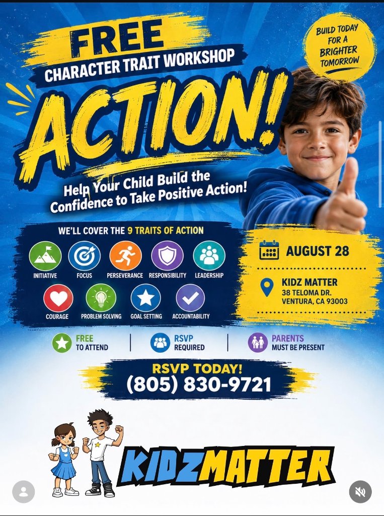 Character Building Workshops - Action Character Trait Workshop