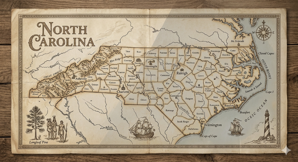 NC Uncovered interactive map