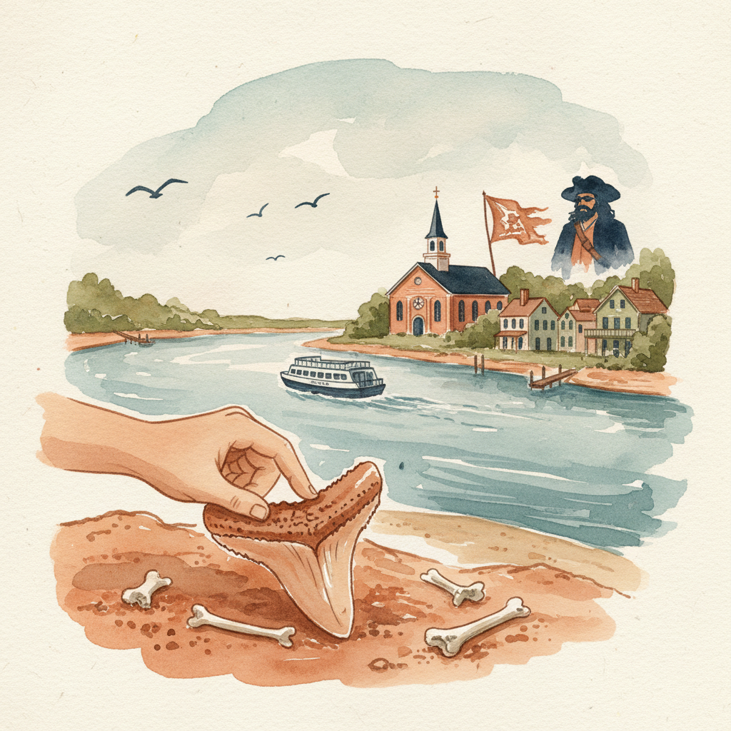 The Ultimate Pamlico Tour: Fossils, Ferries, and Pirates