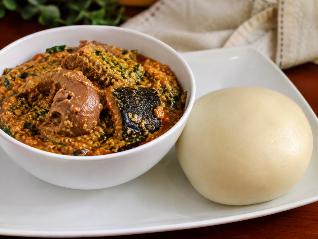 Egusi and Pounded Yam
