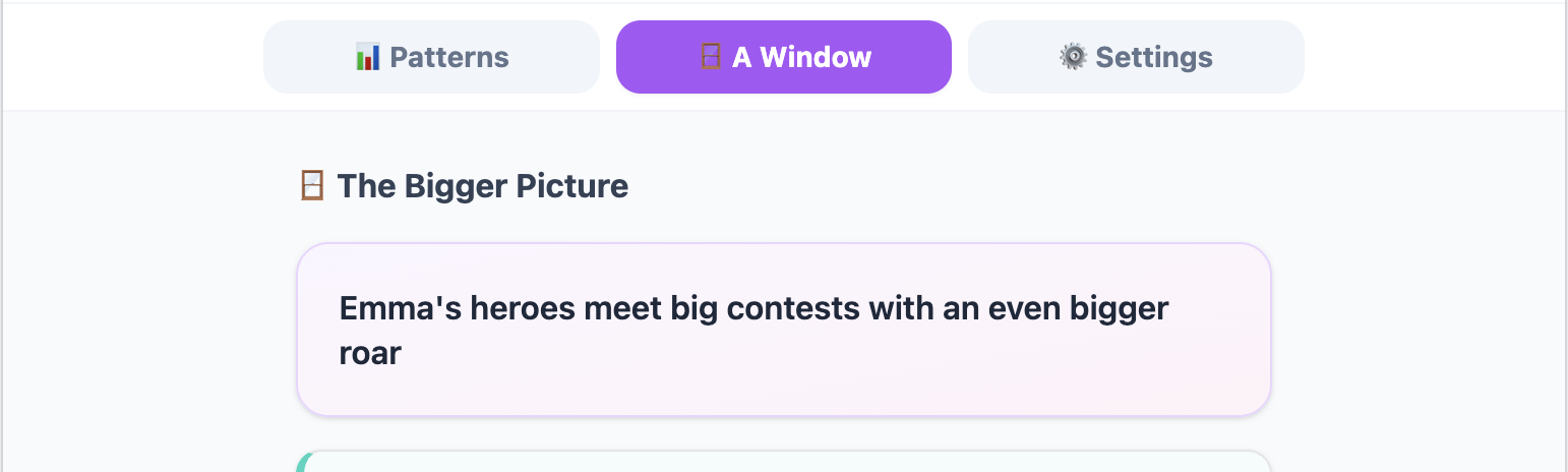 The Bigger Picture — headline