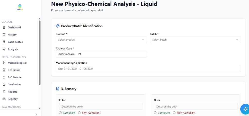 QualiNutri — QC Lab Dashboard