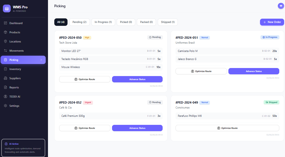WMS Pro — Warehouse Management