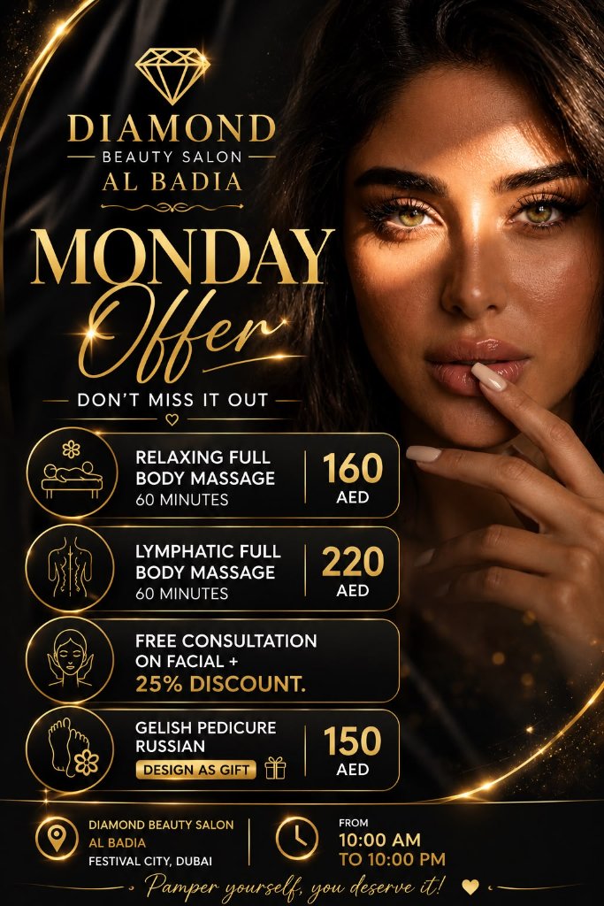 Monday Offer Al Badia - Special offer at Diamond Beauty