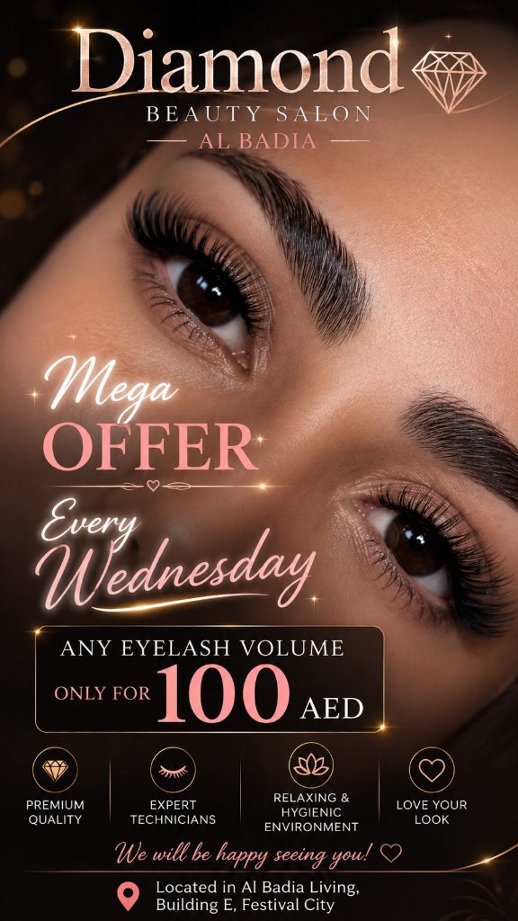 Any Eyelash Volume - Special offer at Diamond Beauty