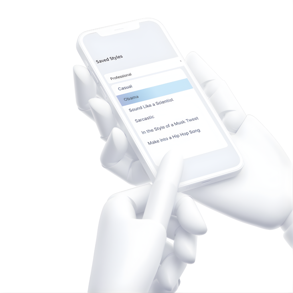 Robot App Mockup