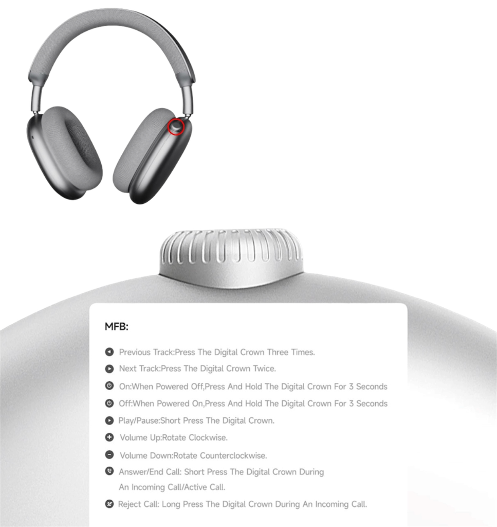 ANC button โ Normal, Noise Cancellation, Transparency Mode