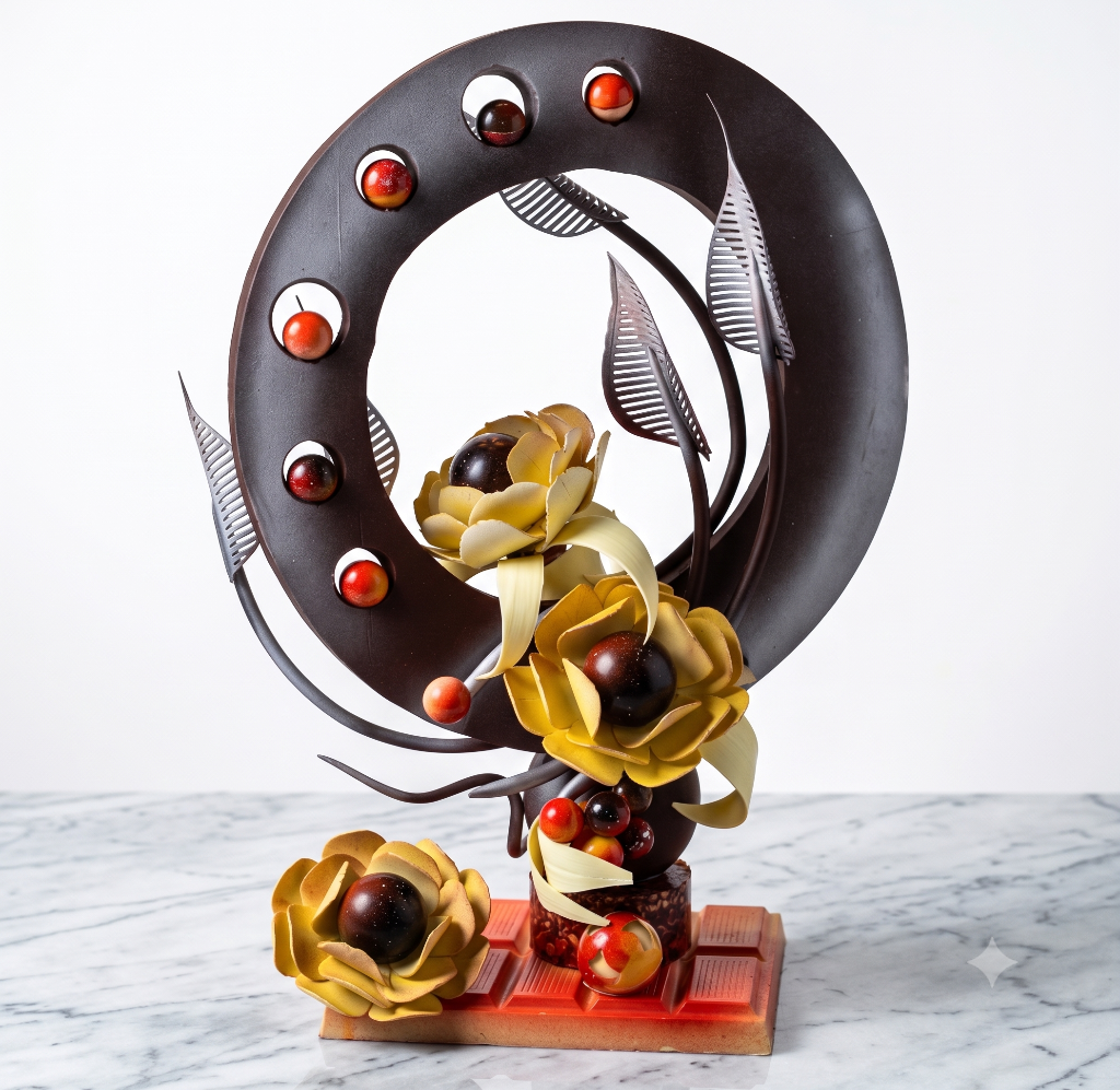 Derrick Pho Tu Tan chocolate sculpture — DS Sweet Confection Salon du Chocolat Toronto