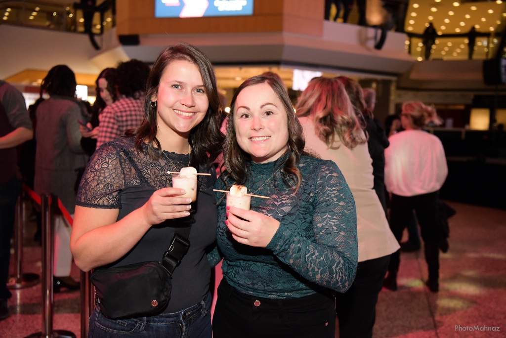 Friends celebrating with cocoa mocktails at The Cocoa Bar Toronto