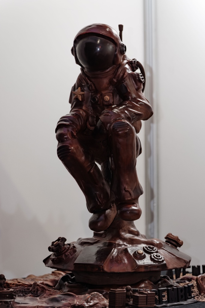 Jeremy Monsel chocolate sculpture detail — one of a kind chocolate art