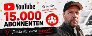 YouTube 15.000 Abonnenten – Danke für euren Support!