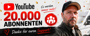 YouTube 20.000 Abonnenten – Danke für euren Support!