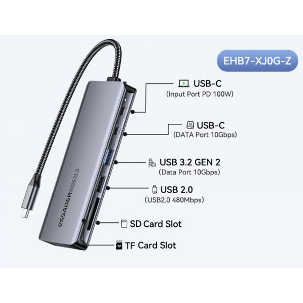 ESSAGER EHB7-XJ0G-Z 7/1 GREY
