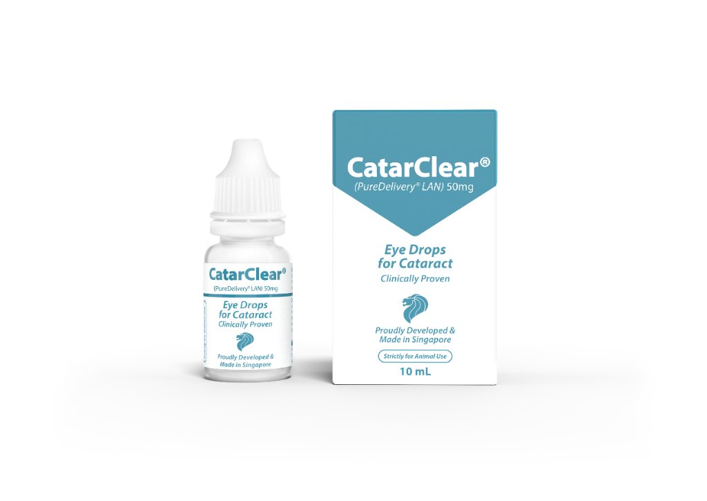 CatarClear — clinically proven cataract eye drops for animals, made in Singapore