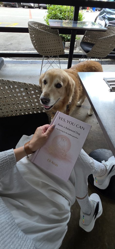 Reader with dog