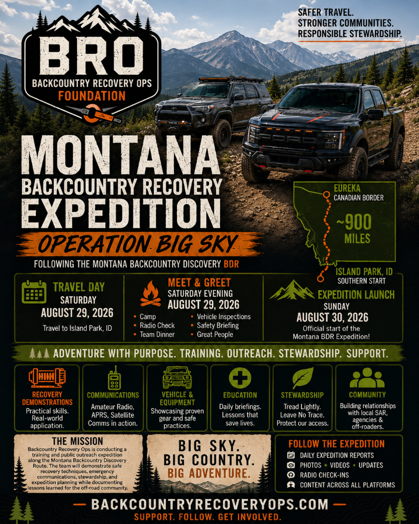 Official Operation Big Sky expedition poster