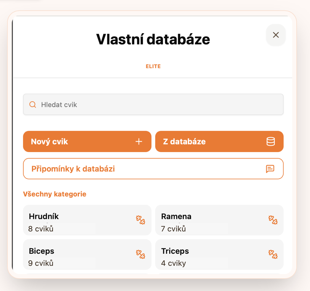 Vaše cviky, videa a trenérské know-how na jednom místě.