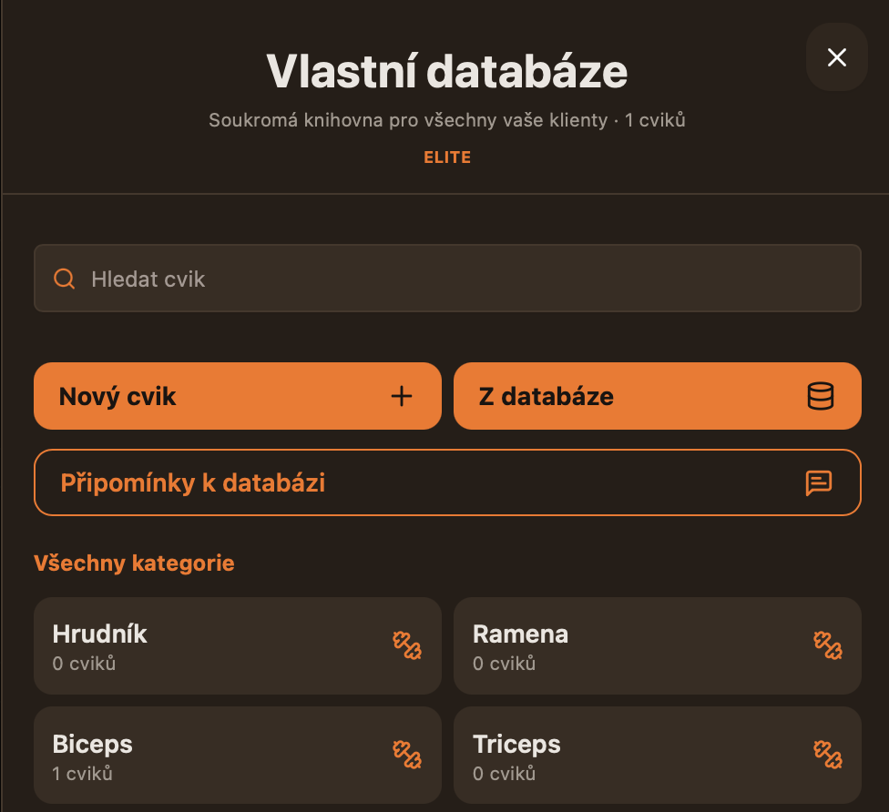 Vaše cviky, videa a trenérské know-how na jednom místě.