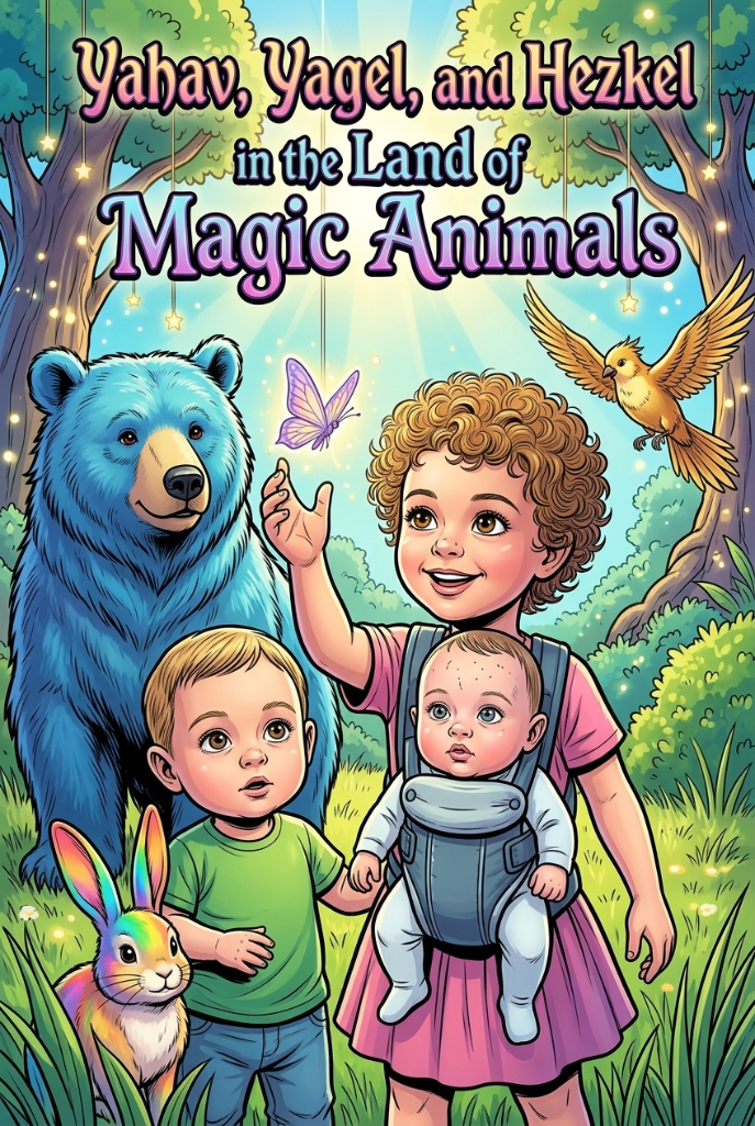 Custom kids comic book - Yahav, Yagel and Hezkel in the Land of Magic Animals