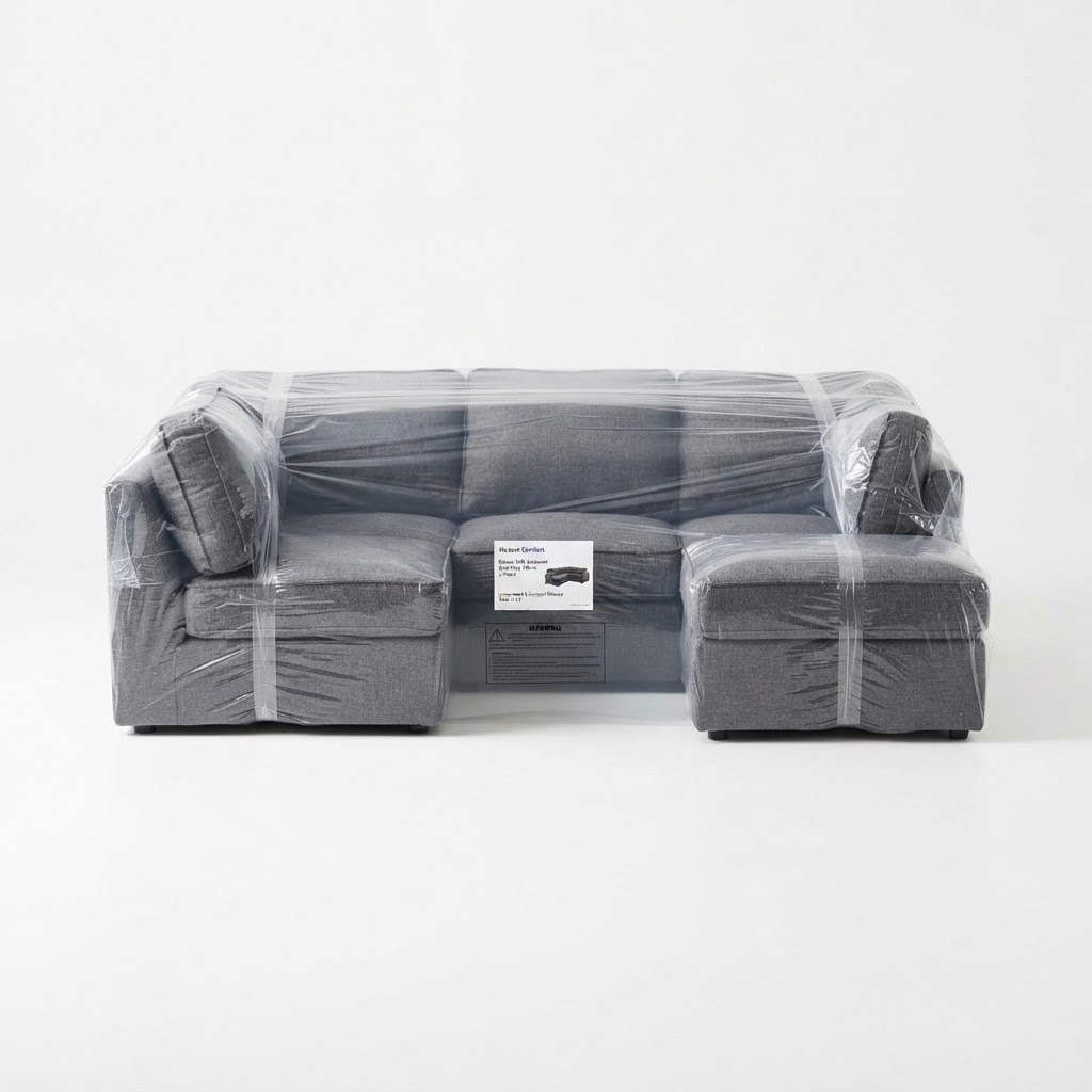 Corner Sofa Couch Sectional Modern Compressed