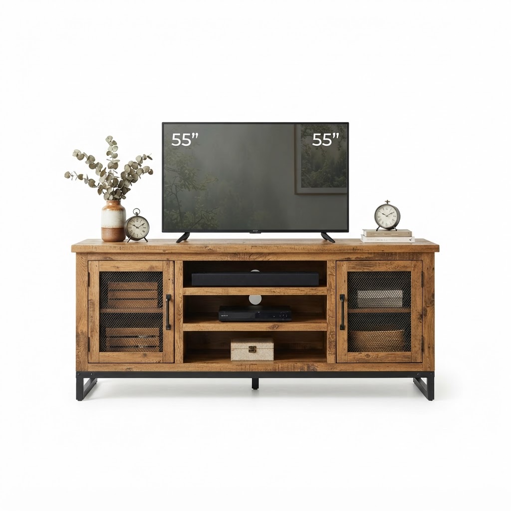 Modern Vintage Rustic TV Stand for