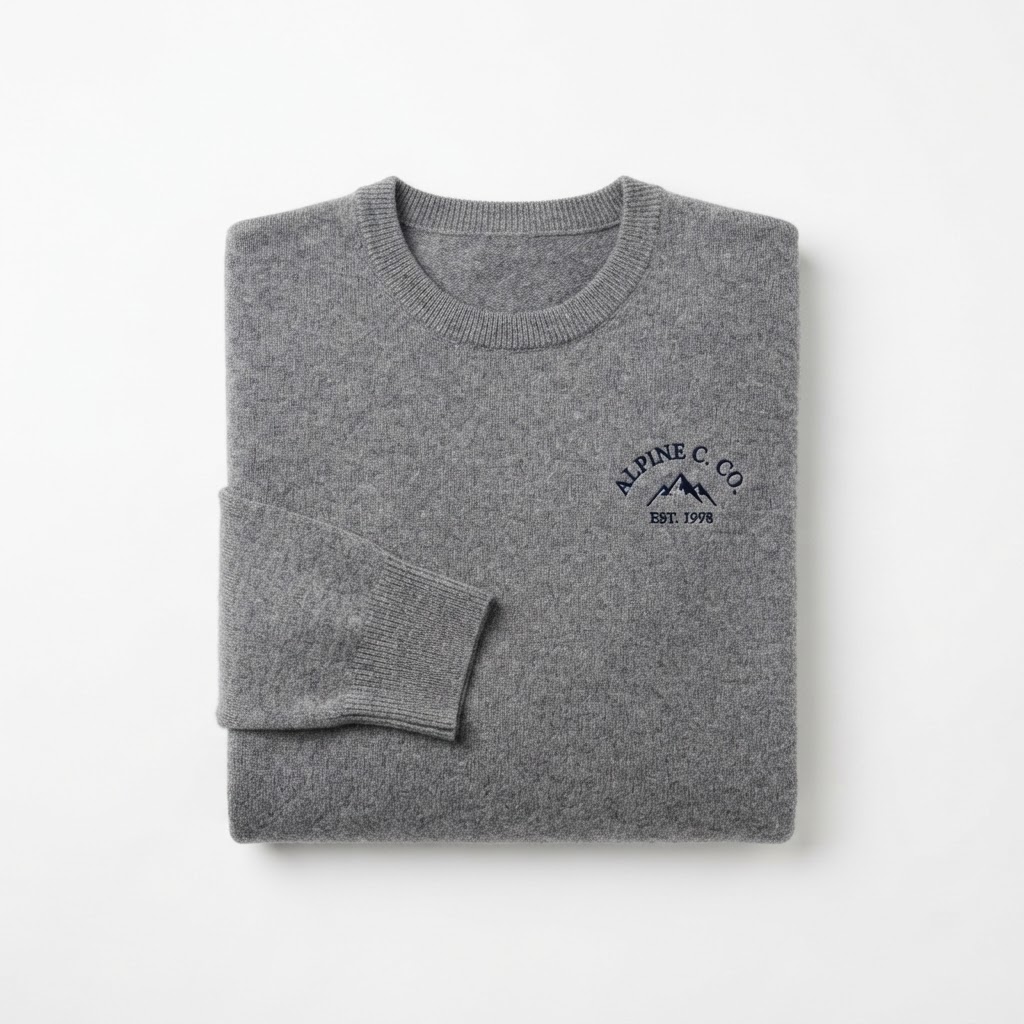 Custom Logo Design Winter Cashmere Knit