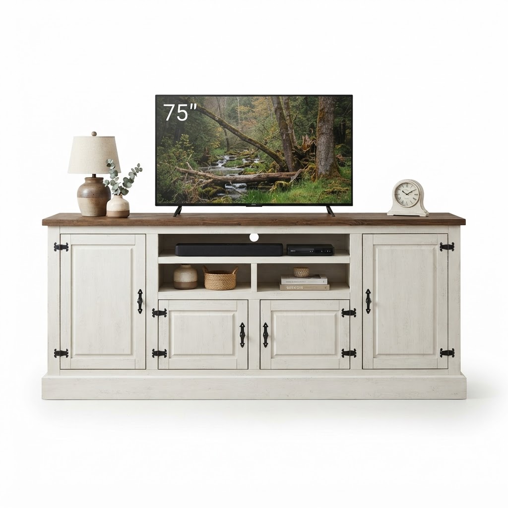 Modern Farmhouse TV Stand 90 Media
