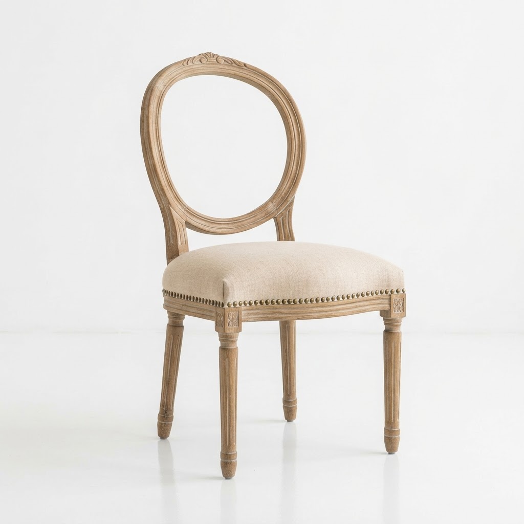 French style Solid Wood Dining Chair