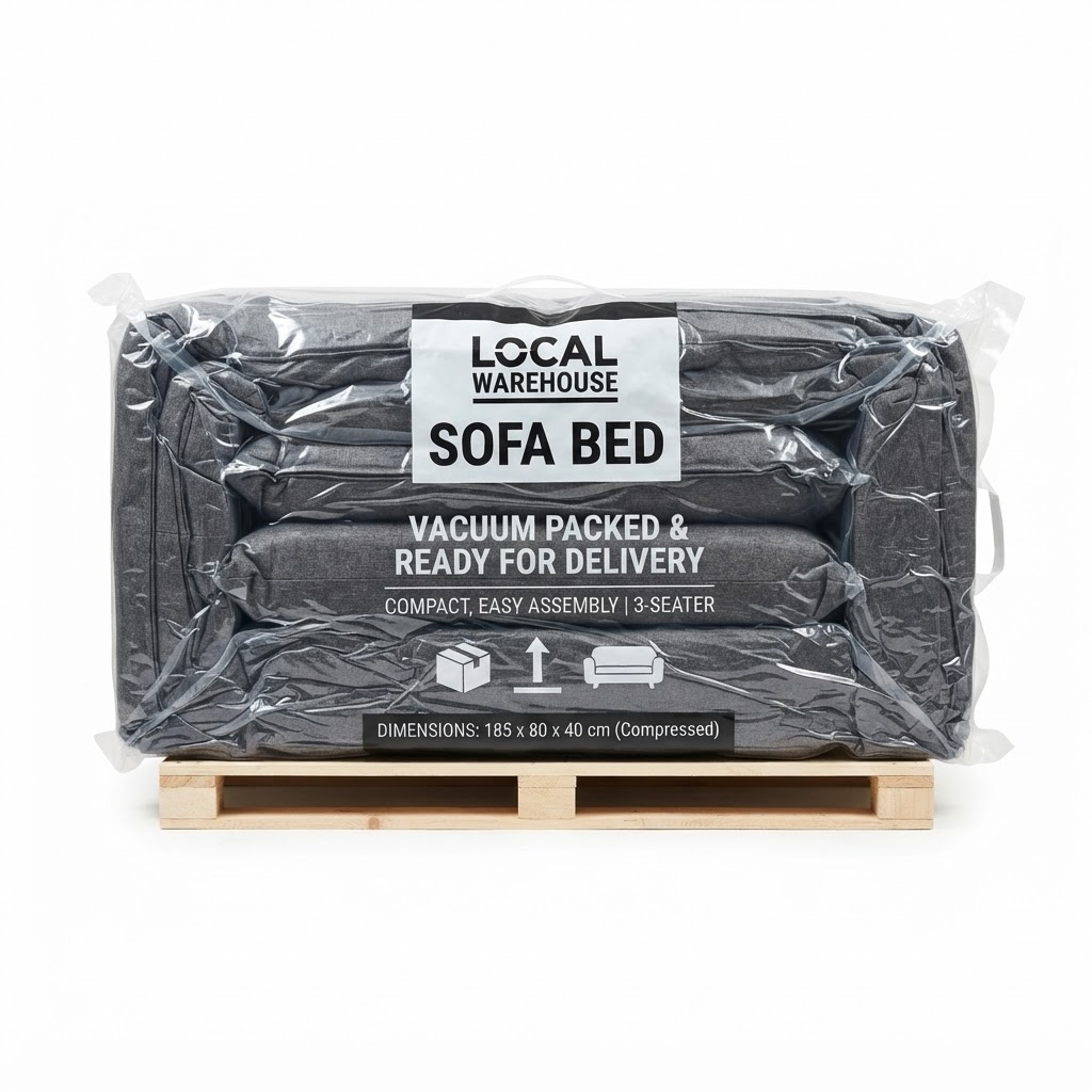 Local Warehouse Sofa Bed Vacuum Packed