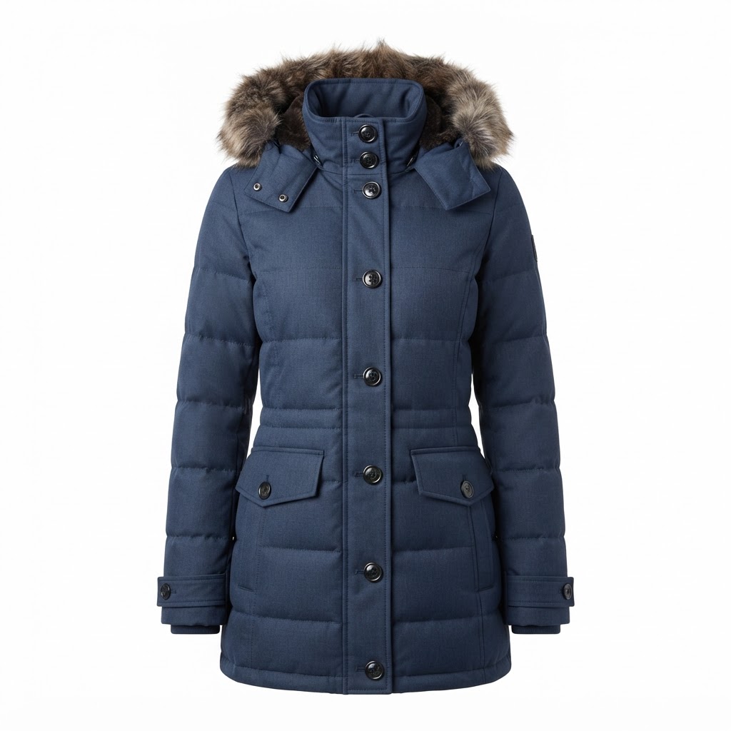 Women Winter Jackets Breathable Fashion Button
