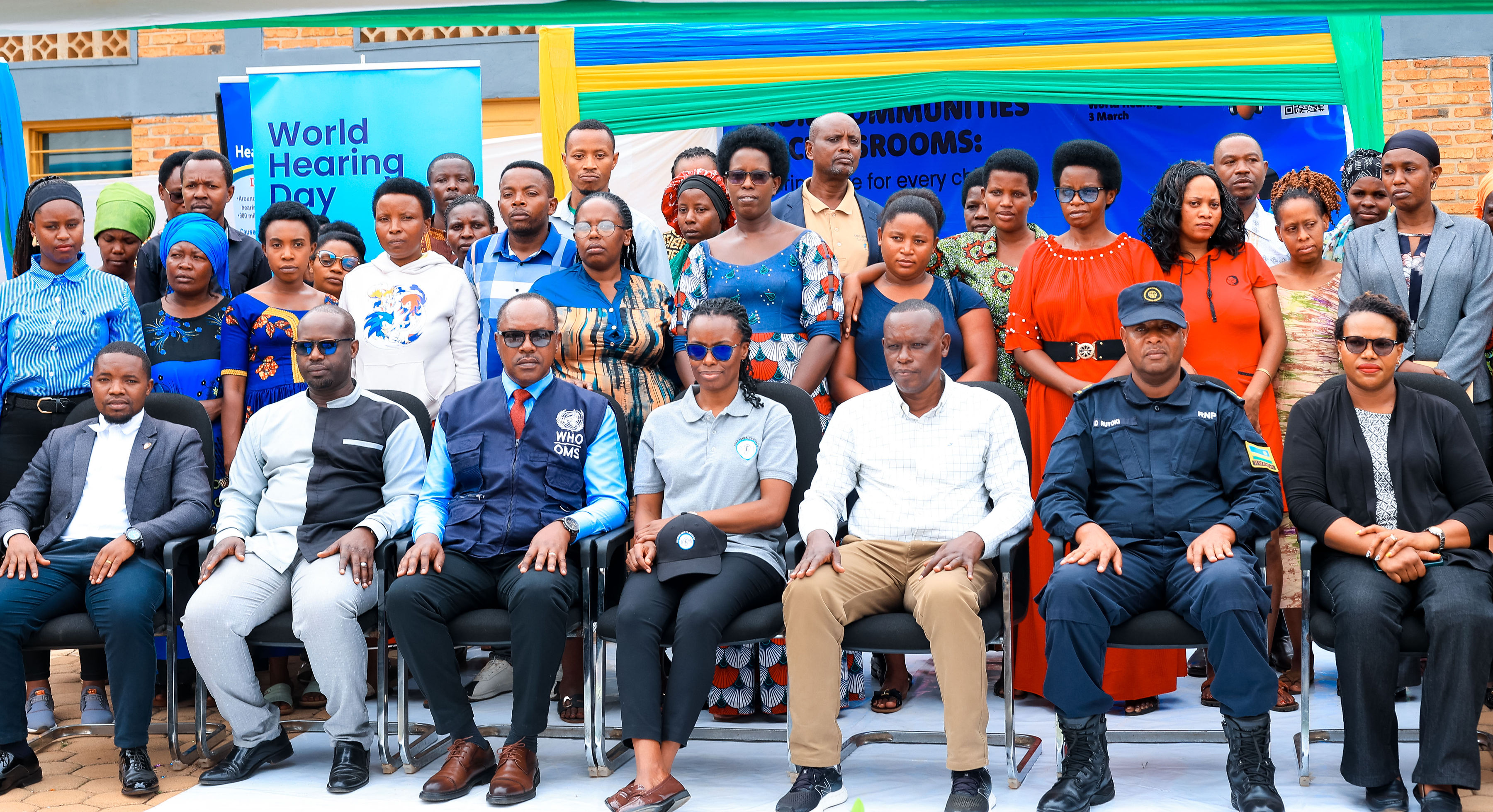 Group photo with officials at World Hearing Day 2026