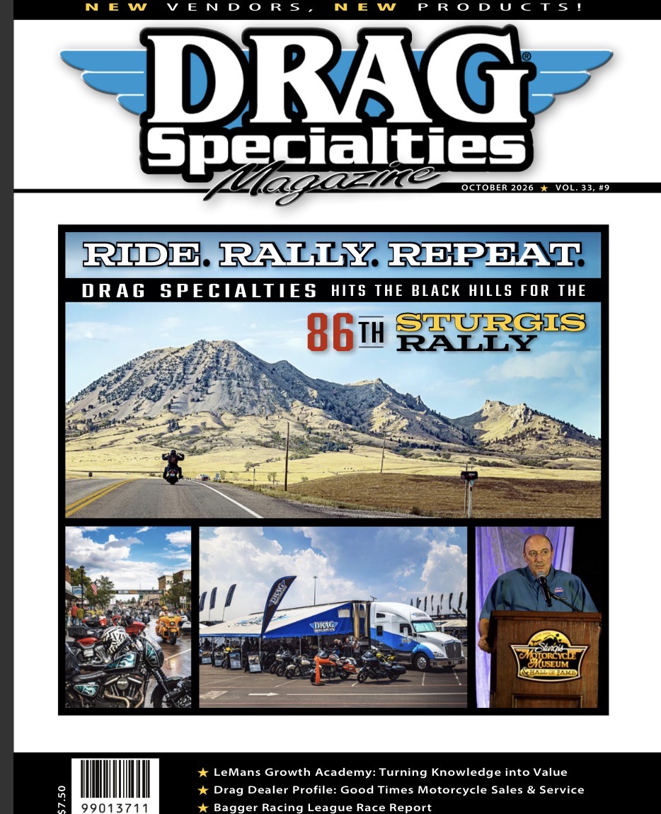 Speed Farm Featured in Drag Specialties Magazine October 2026 Issue