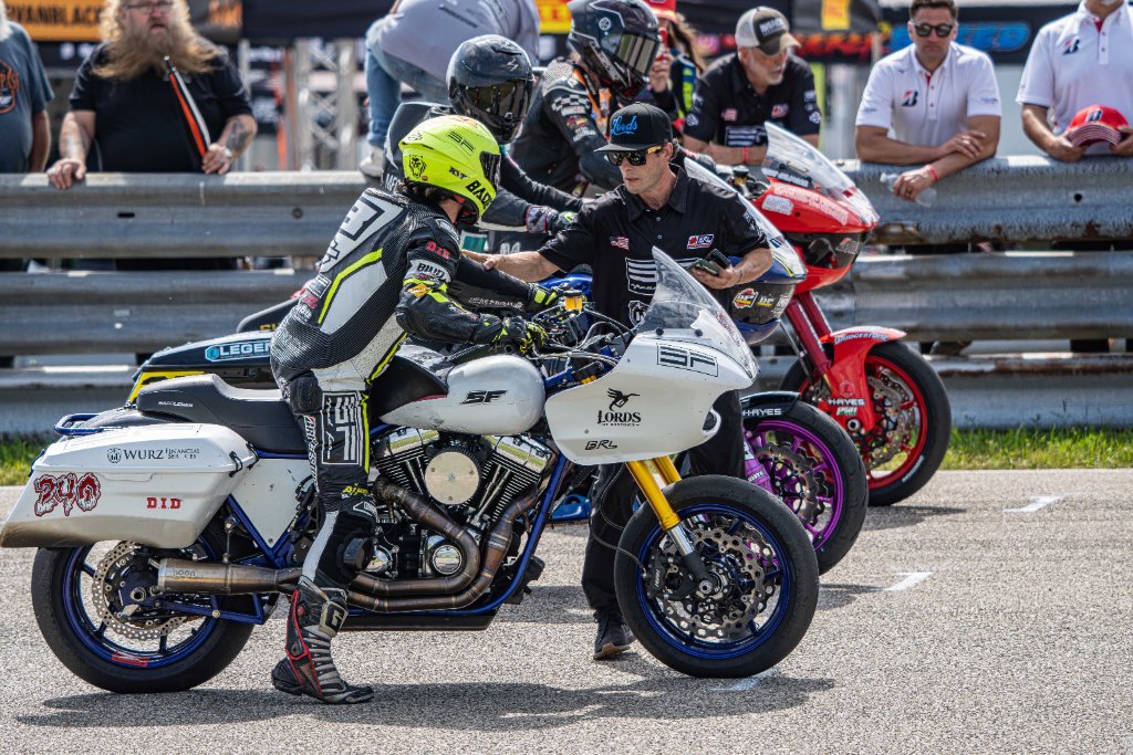 Speed Farm factory racer in the pit lane at Las Vegas Motor Speedway