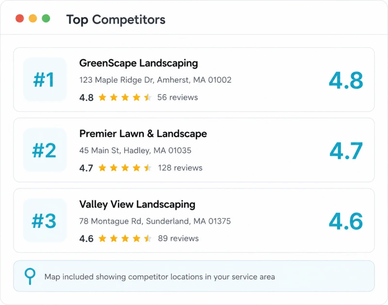 Your Top 3 Competitors on Google Maps