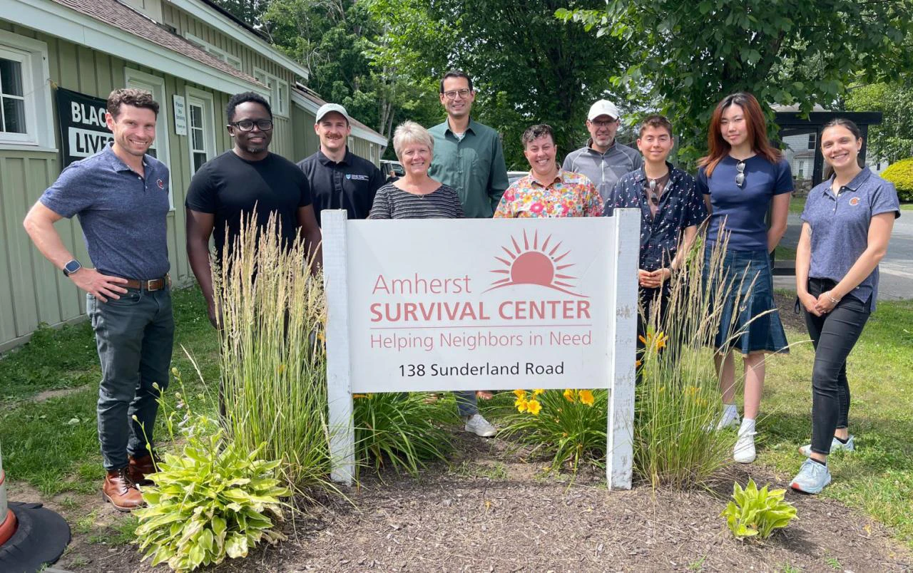Owwtreach Founder Fungai Tichawangana with Chamber of Commerce members, staff and Survival Center Staff, Jun 2025