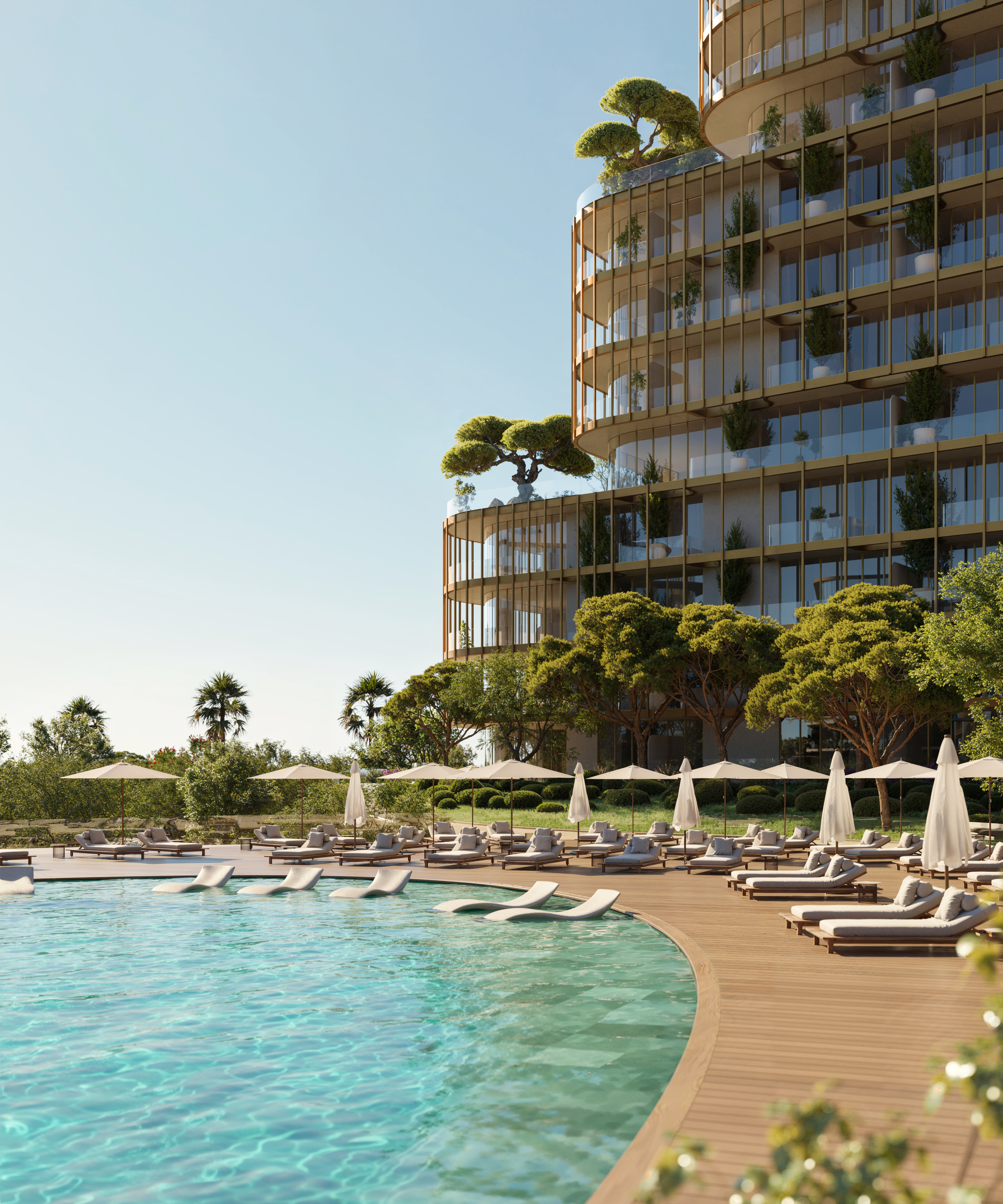 Pool deck