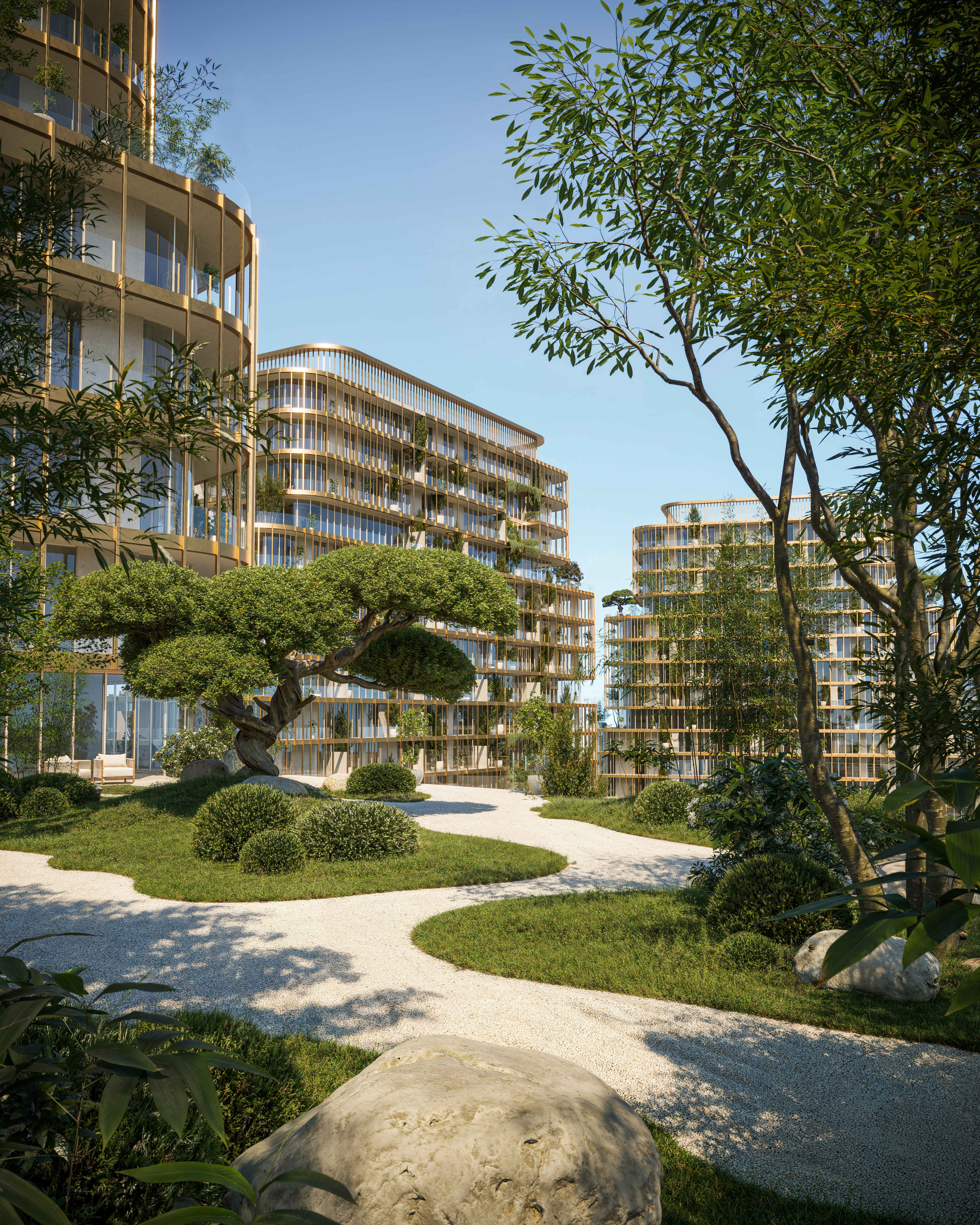 Landscaped gardens