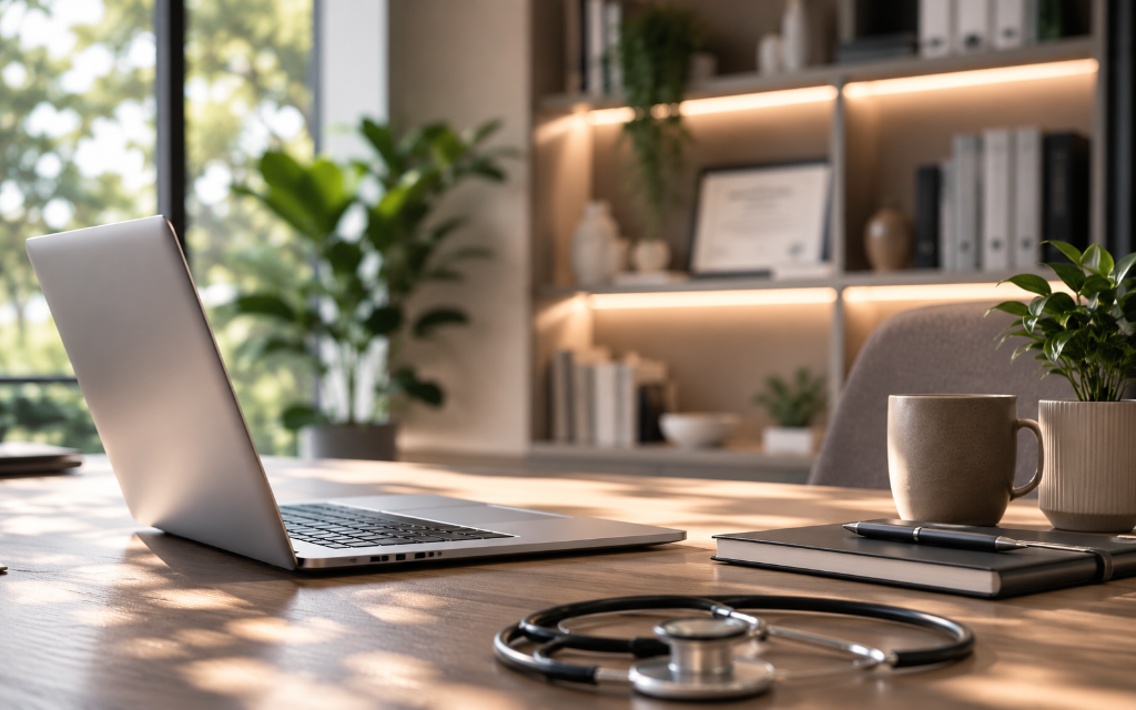 A provider in conversation with a patient