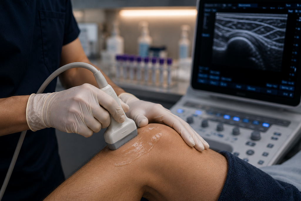 Ultrasound-guided PRP treatment in the Cyberdrip clinic