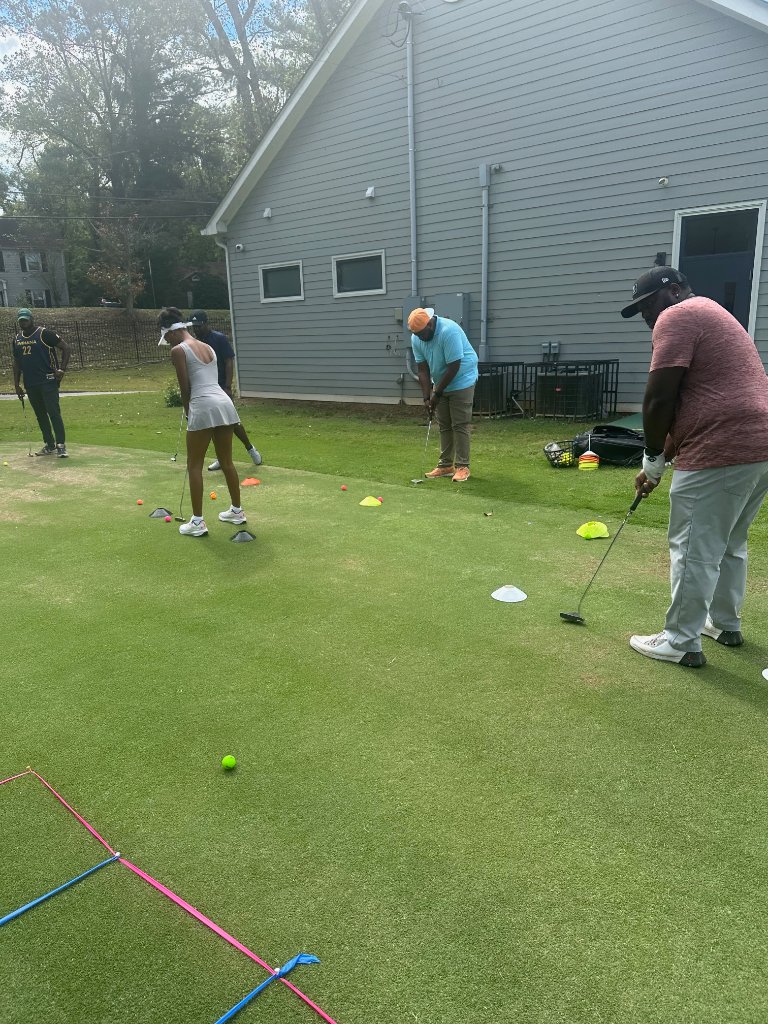 Group lesson at First Tee
