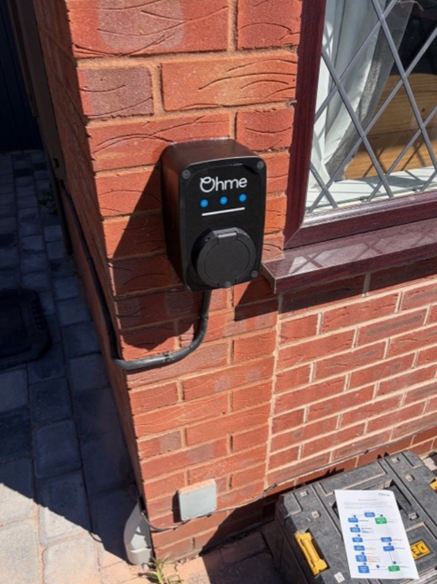 Wallbox EV charger with cable