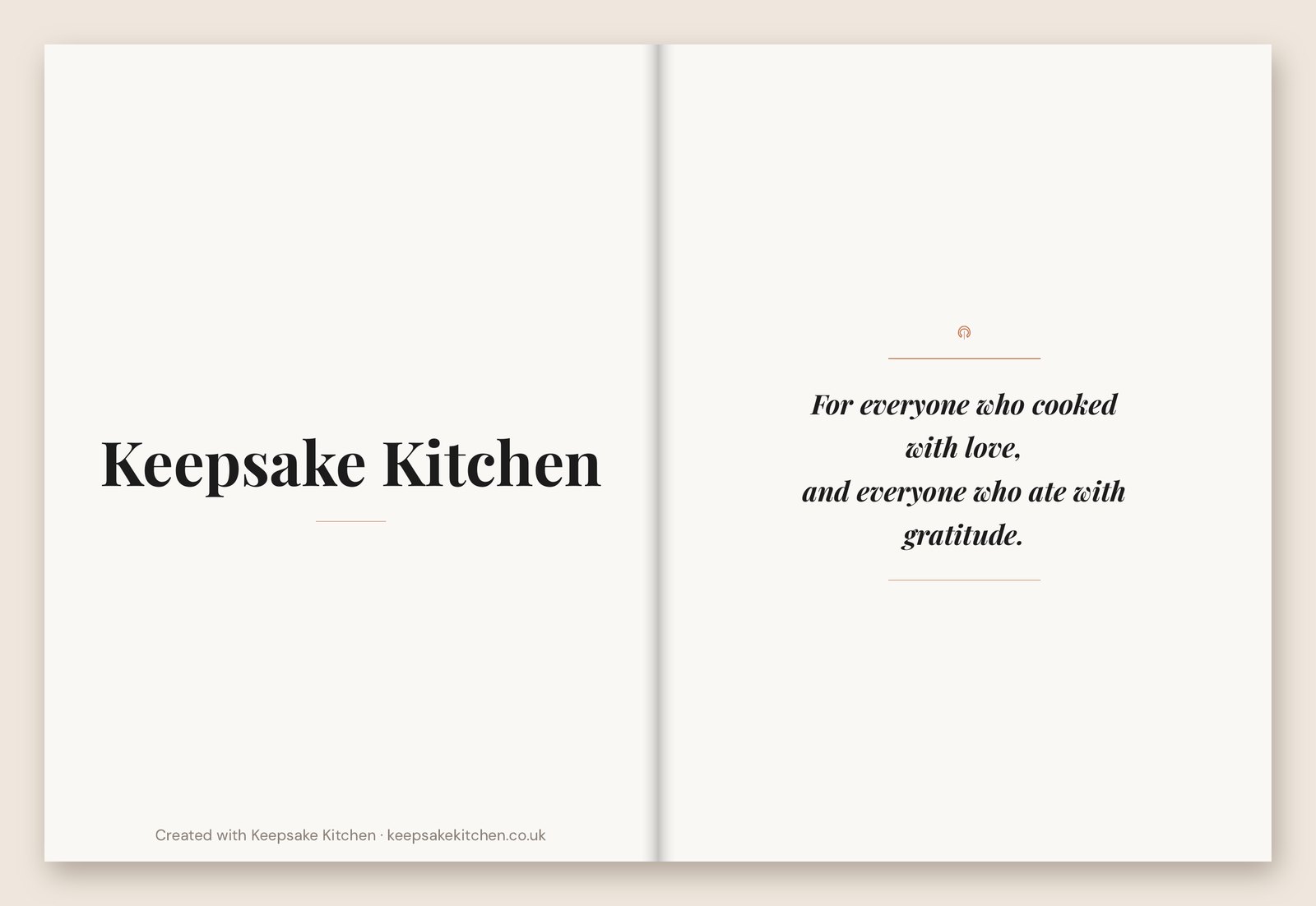 Sample cookbook page 1