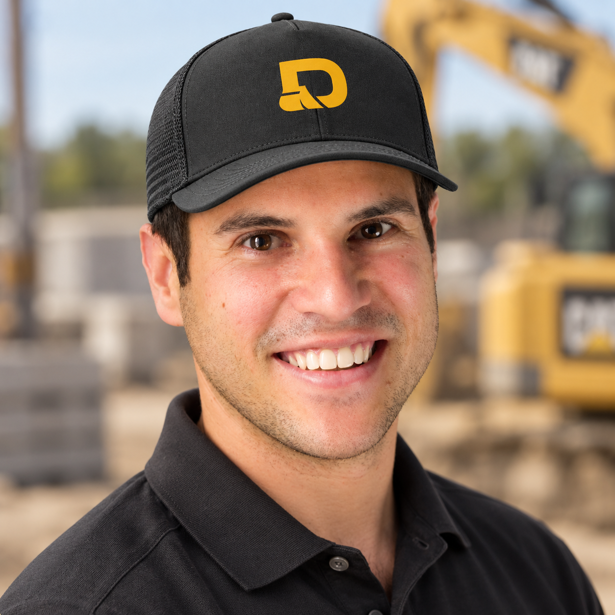 DirtLab founder at the construction site
