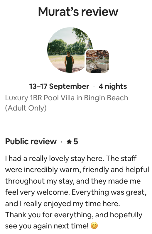 Murat's guest review