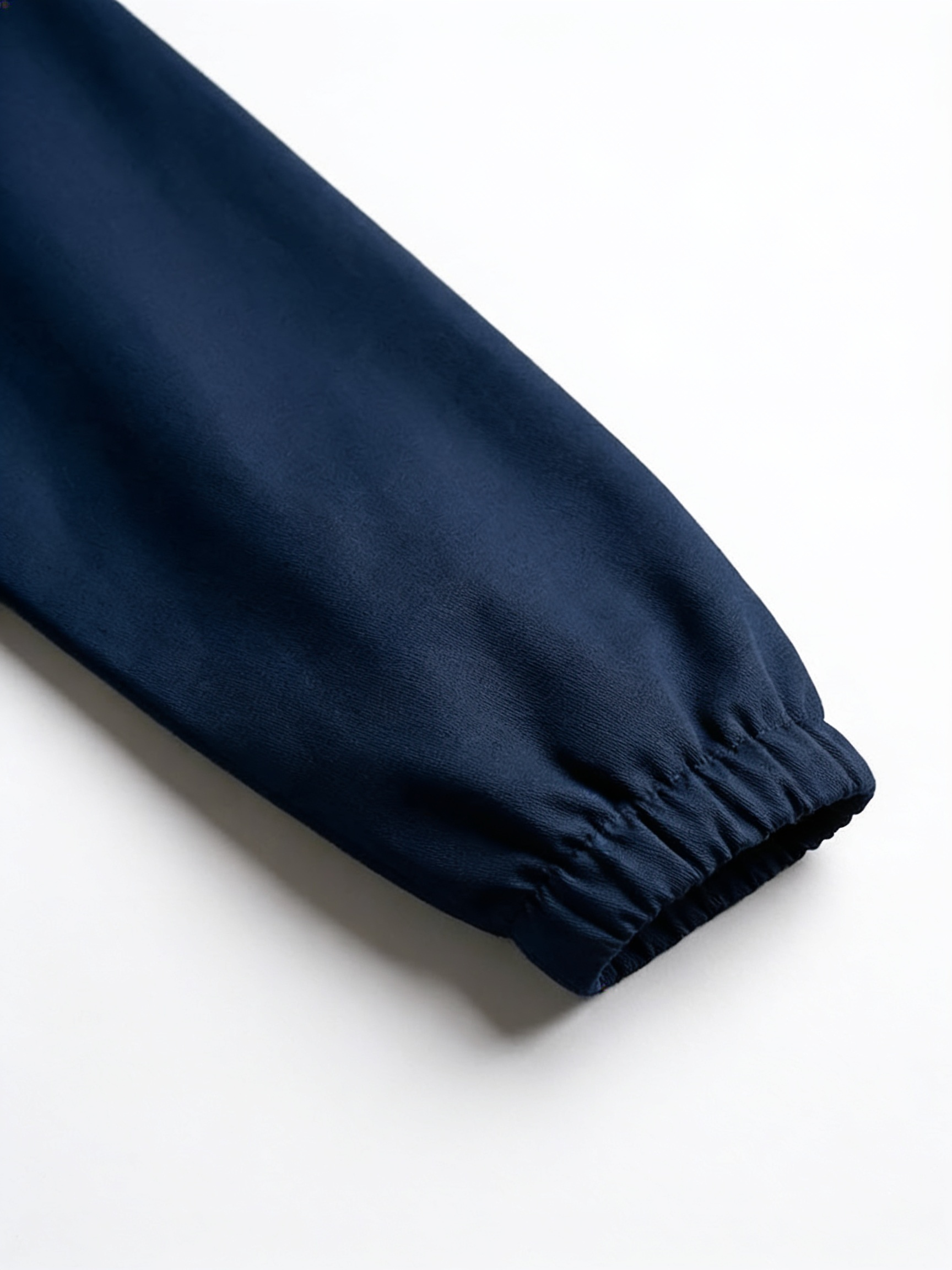 Elastic Cuff Lab Coat - Navy - Professional unisex lab coat